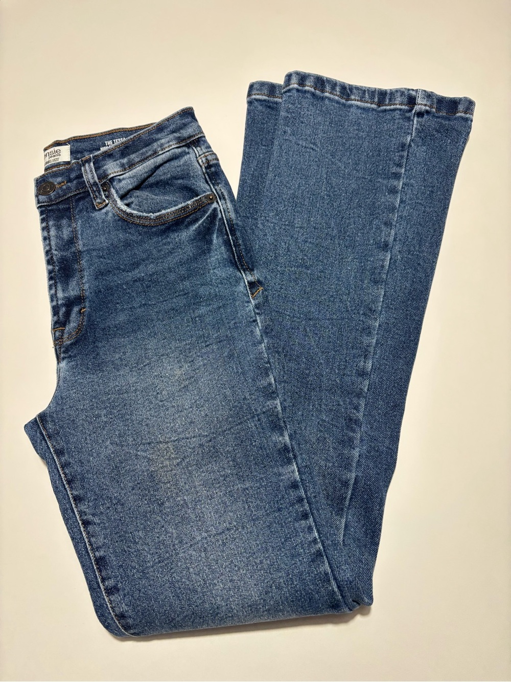 Kensie High Rise Bootcut Cotton Denim Jeans